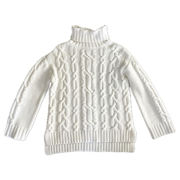 NWOT Tuckernuck Ivory Cable Knit 100% Wool Sweater XS - Picture 2 of 10